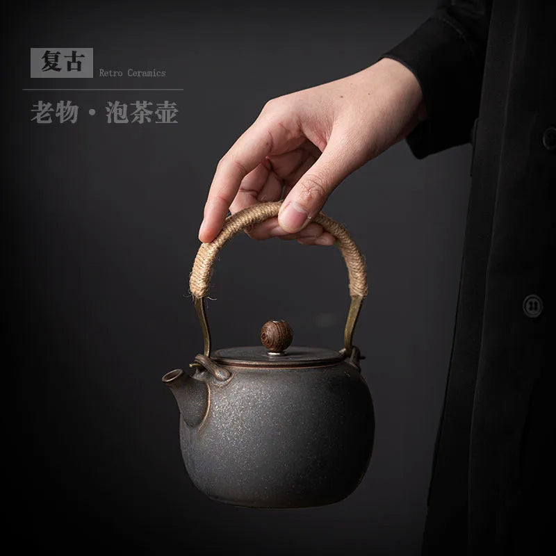 Service à thé kung fu japonais céramique rétro - vue 4 sur 6