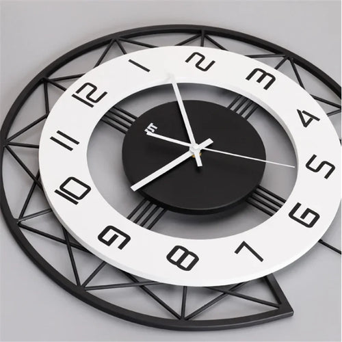 horloge murale pivotante créative design silencieuse pour décoration intérieure - vue 4 sur 7