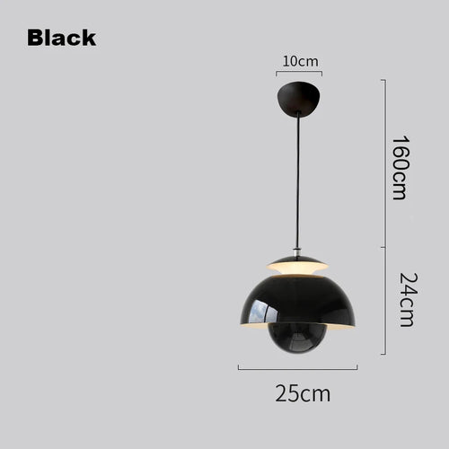 SANDYHA Danemark Fleur Bud Design Suspension Moderne De Luxe Couleur Unie Chevet Bar Salon Salle À Manger Intérieur Lumières Décoratives - vue 9 sur 10
