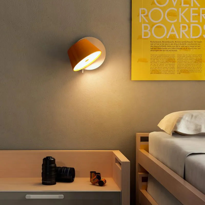 Applique murale LED abat-jour conique rotatif - vue 2 sur 10