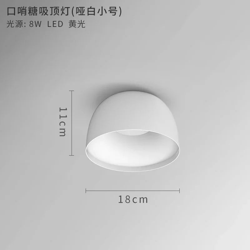 plafonnier nordique led pour éclairage intérieur moderne - vue 10 sur 15