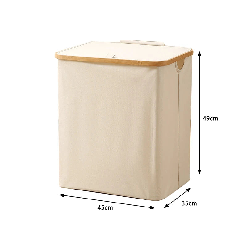 panier à linge pliable avec couvercle en tissu oxford - vue 15 sur 17