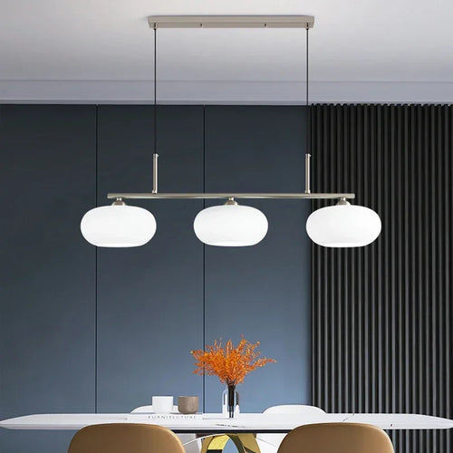 suspension LED en verre design nordique moderne décoratif - vue 4 sur 9