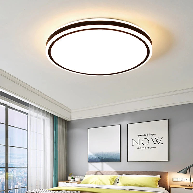 encastré led ambiance moderne ronde nordique lampes - vue 4 sur 10