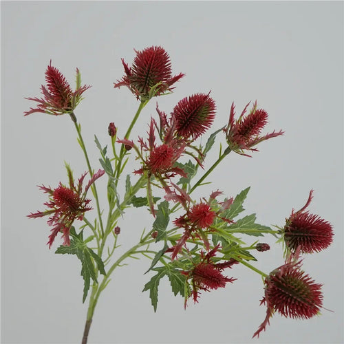 fleurs artificielles décoratives houx de mer rose violette - vue 5 sur 12