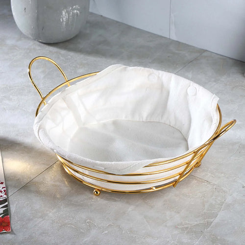 panier de rangement rond pour pain gâteaux et collations - vue 3 sur 6