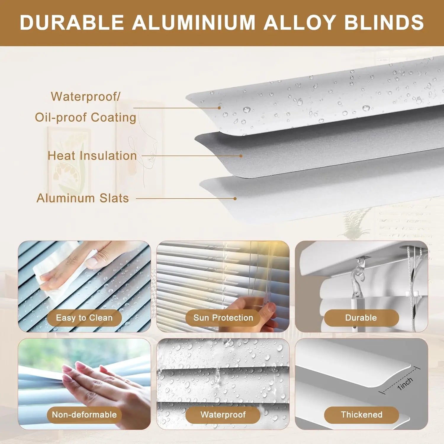 Store venitien aluminium sur mesure style moderne fenetre - vue 4 sur 10