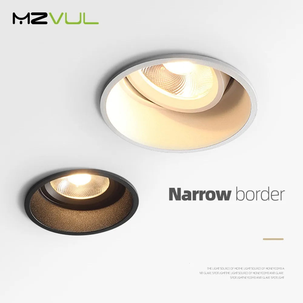 spot led rond encastrable anti-éblouissement réglable décoratif - vue 5 sur 6