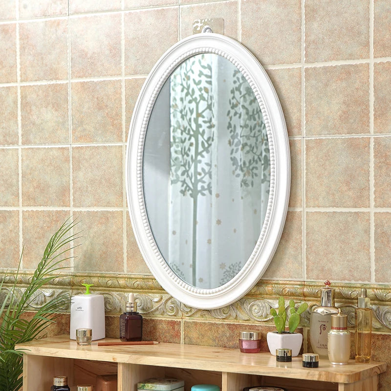 miroirs décoratifs ovales nordiques suspendus en macramé - vue 3 sur 12