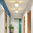 plafonnier led moderne en verre pour décoration intérieure et éclairage