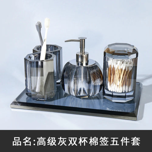 ensemble de produits de toilette en cristal et verre - vue 13 sur 18