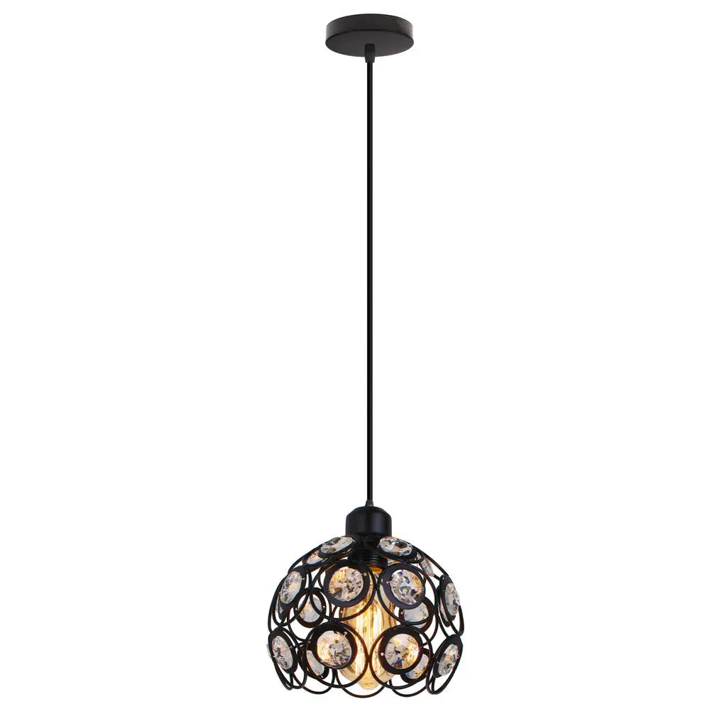 suspension vintage en métal abat-jour cage pour éclairage intérieur - vue 18 sur 24