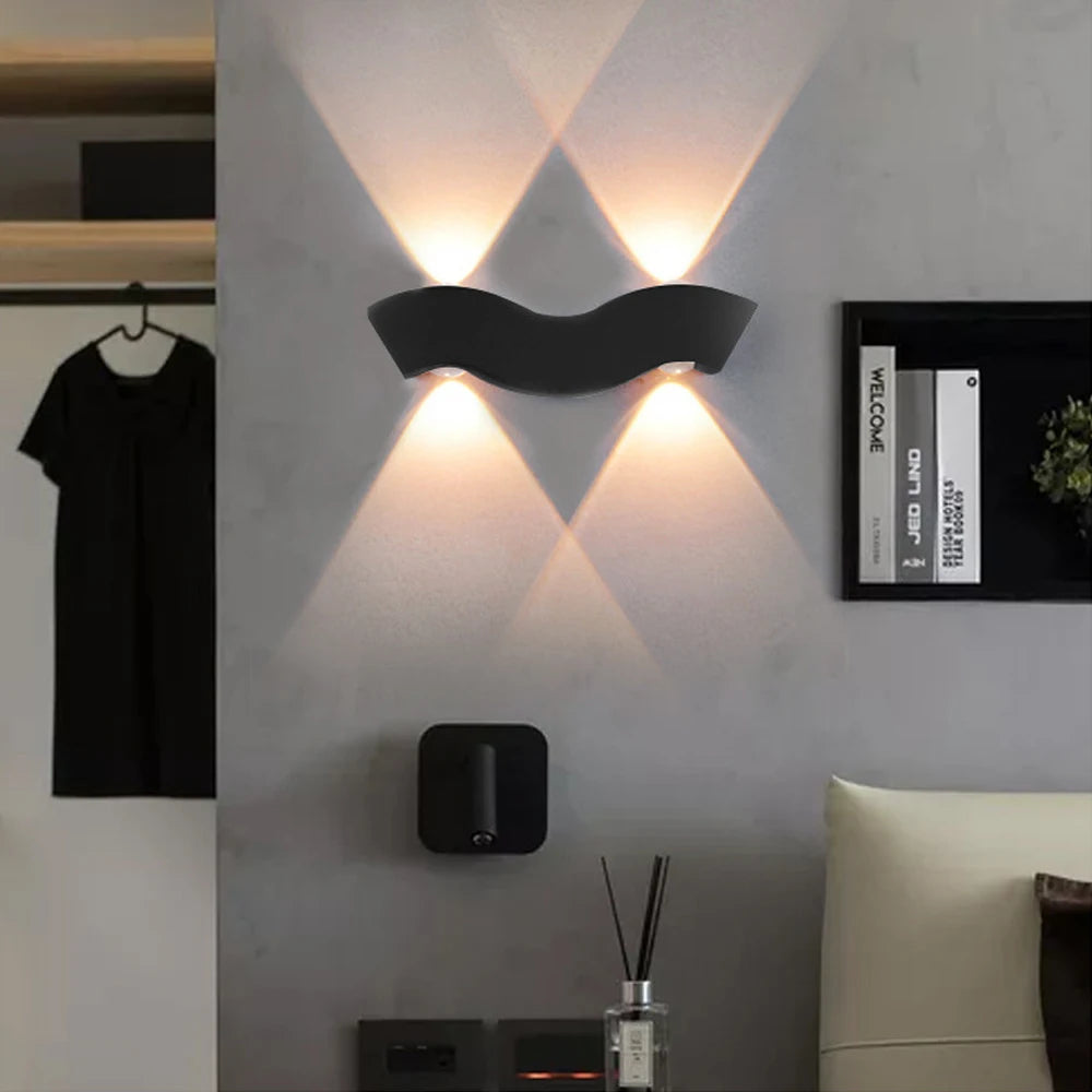Applique murale LED nordique en aluminium - vue 4 sur 8