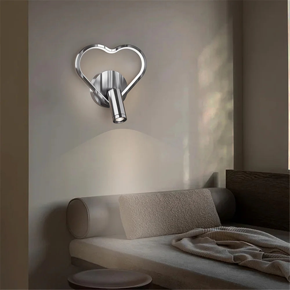 applique murale à led moderne en chrome pour intérieur design - vue 5 sur 16