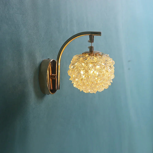 applique murale nordique design en boule de cristal décorative - vue 2 sur 8