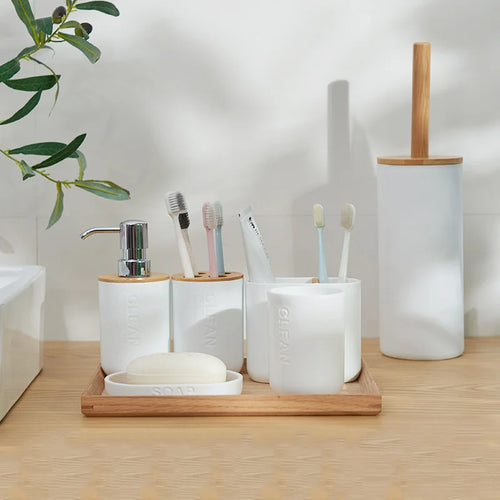 ensemble d'accessoires pour salle de bain pratique et élégant - vue 5 sur 12