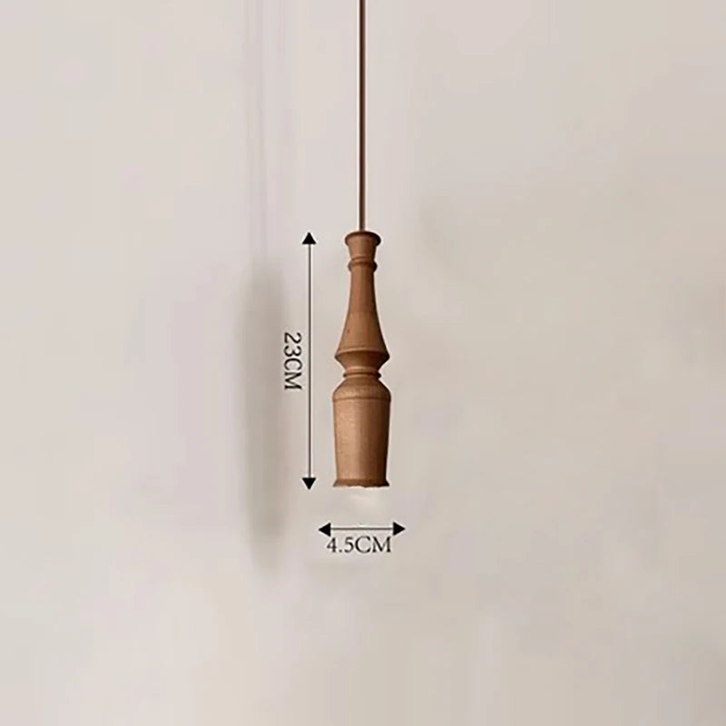 suspension en bois vintage pour bar restaurant nordique - vue 7 sur 7