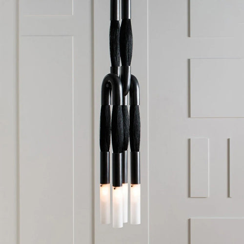 suspension en tissu design pour éclairage intérieur moderne - vue 3 sur 11