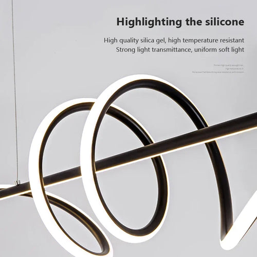 suspension moderne à led pour décoration intérieure élégante - vue 6 sur 8