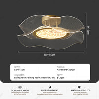 lustre doré à led au style luxueux pour intérieur élégant