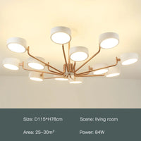 lustre moderne simple pour éclairage intérieur design élégant