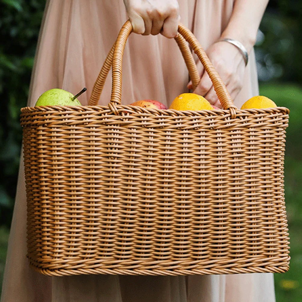 panier tissé pour plantes décoration et rangement multifonctionnel - vue 5 sur 7