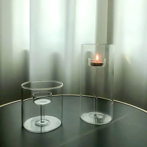 ensemble de bougeoirs modernes pour décoration de mariage - vue 4 sur 9