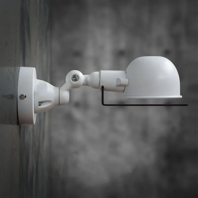 applique murale rétractable bras oscillant avec interrupteur loft - vue 5 sur 16