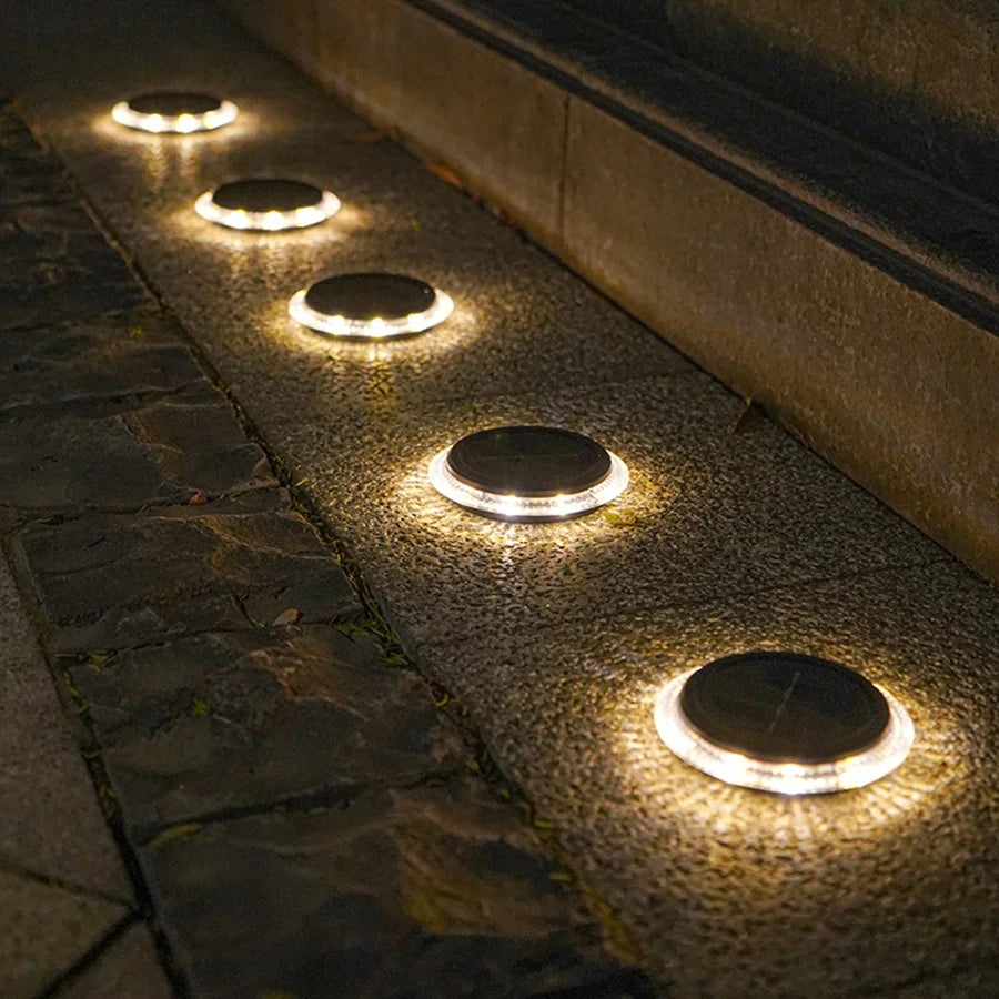 Lampe solaire au sol à 8led - vue 5 sur 10