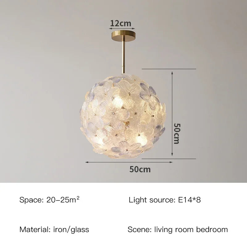 suspension moderne en verre pour décoration intérieure design rétro - vue 11 sur 14