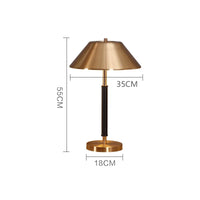 Nordic Copper Table Lamp with Changeable Bulb Led Desk Light for Bedroom Living Room