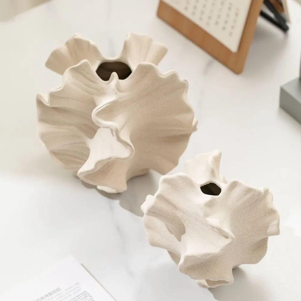 vase en céramique design nordique pour décoration florale moderne - vue 5 sur 10