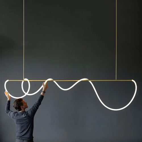 lustre design nordique à led intensité variable pour intérieur - vue 3 sur 25
