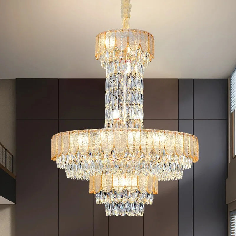 lustre en cristal de luxe pour hôtel et villa - vue 3 sur 24