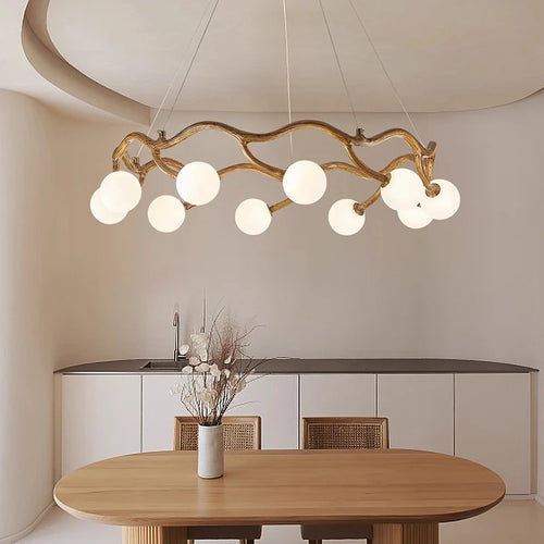 Lustre design led branches d'arbre dois design moderne décoratif d'intérieur - vue 3 sur 13