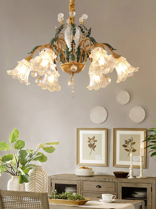 lustre moderne en cristal pour un éclairage raffiné - vue 5 sur 10