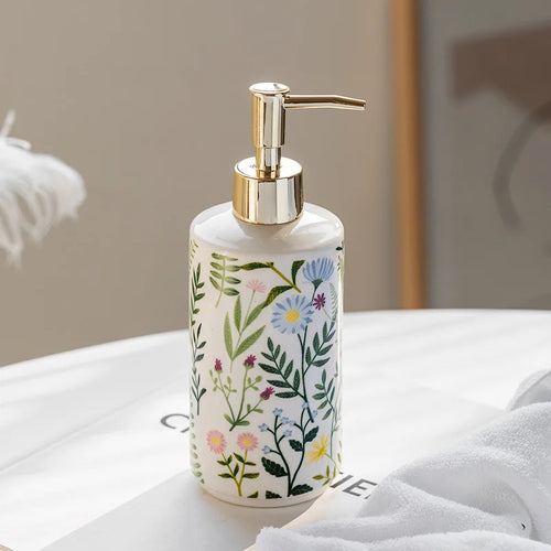 bouteille en céramique pour shampoing et désinfectant portable - vue 4 sur 5