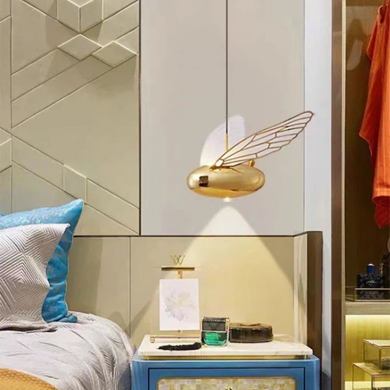suspension moderne abeille pour décoration intérieure créative et simple - vue 5 sur 8