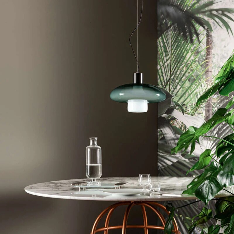 Suspension en verre pour restaurant minimaliste - vue 3 sur 9