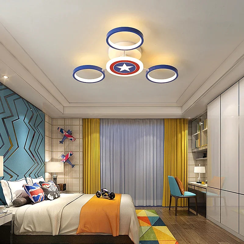 plafonnier led décoratif pour intérieur moderne et élégant - vue 5 sur 8