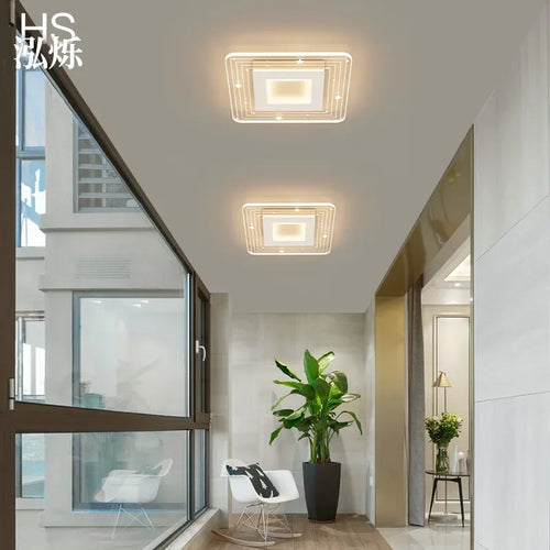 plafonnier led moderne pour éclairage intérieur design élégant - vue 6 sur 10