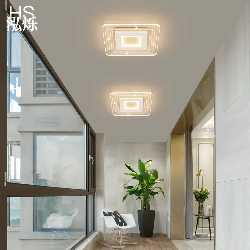 plafonnier led moderne pour éclairage intérieur design élégant - vue 6 sur 10