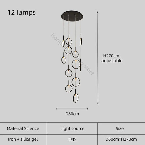lustre moderne simple en forme trapézoïdale pour décoration intérieure