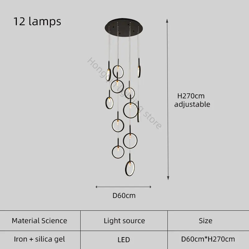 lustre moderne simple en forme trapézoïdale pour décoration intérieure