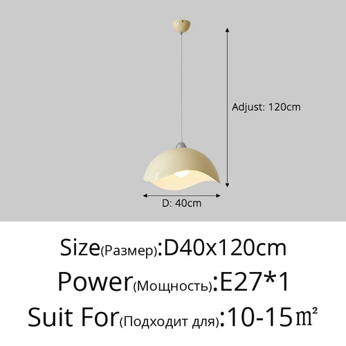 lustre led simple pour décoration intérieure nordique élégante - vue 11 sur 13