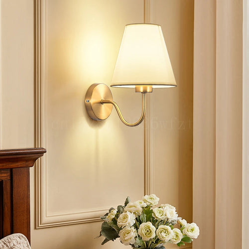 applique murale tissu led décoration intérieur éclairage - vue 4 sur 10
