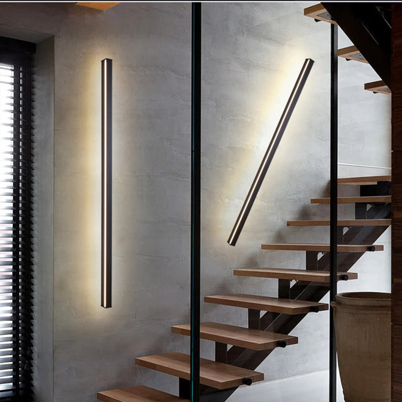 applique murale à led design minimaliste pour décoration intérieure nordique