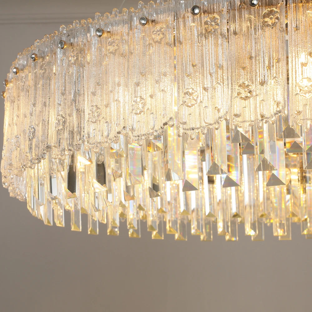 lustre moderne en cristal pour décoration haut de gamme - vue 6 sur 10