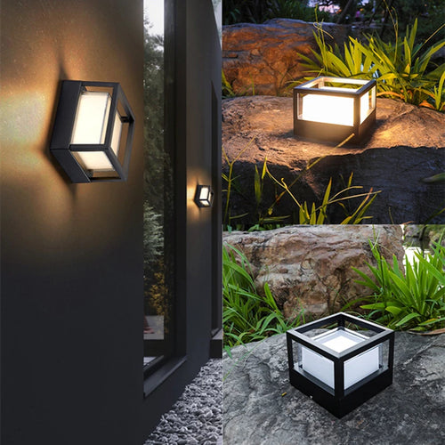 applique murale led intelligente extérieure connectée étanche pour jardin - vue 2 sur 9