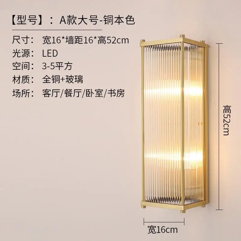 applique murale moderne en cristal doré argenté à led décorative - vue 8 sur 10